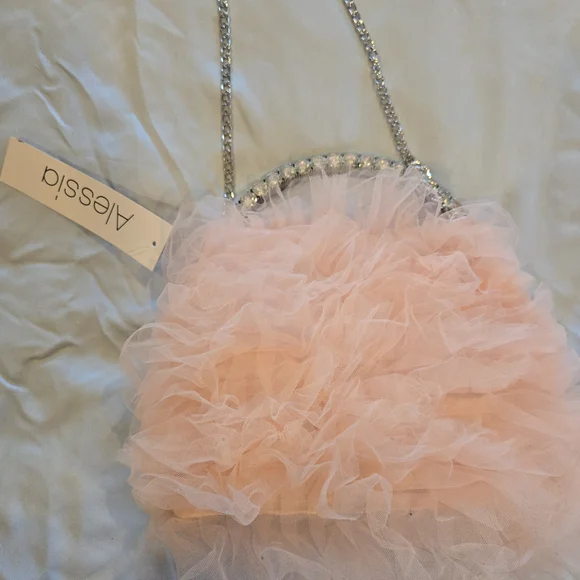 Alessia Crystal Crossbody Satchel Purse Nwt - Picture 3 of 9